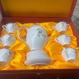  Bộ Ấm Chén Chủ Tịch Nước Lương Cường Gốm Sứ Bát Tràng BKCECN-10179 