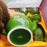  Bộ Ấm Chén In Tên Tổng Bí Thư Tô Lâm Màu Xanh Lục Bát Tràng BKCECN-10224 