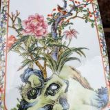  Bình Gốm Tứ Giác Vẽ Hoa Chim Xuân Đào Cao Cấp BKCECN-10227 