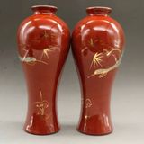  Cặp Nậm Rượu Thúy Hồng Sưu Tầm Vẽ Vàng BKCECN-10234 