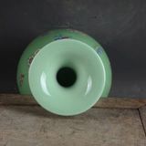  Bình Gốm Dáng Tỳ Bà Men Xanh Ngọc Vẽ Hoa Bướm BKCECN-10255 