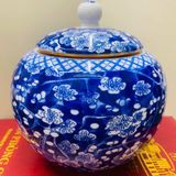  Hũ Sứ Đựng Bánh Kẹo Mứt Tết Men Xanh Cao Cấp BKCECN-10263 