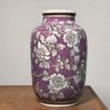 Bình Gốm Tím Vẽ Hoa Mẫu Đơn BKCECN-10276