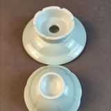  Tách Thưởng Trà Sứ Trắng Chân Cao Cổ Điển BKCECN-10277 