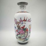  Bình Gốm Sứ Vẽ Tay Chim Công Hoa Mẫu Đơn BKCECN-10280 