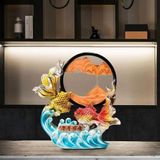  Tượng Cá Chép Phong Thủy Kèm Tranh Cát Chảy BKCECN-10281 