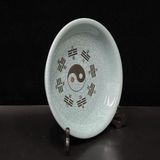  Đĩa Men Rạn Vẽ Bát Quái Phong Thủy  BKCECN-10287 