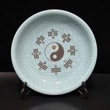  Đĩa Men Rạn Vẽ Bát Quái Phong Thủy  BKCECN-10287 