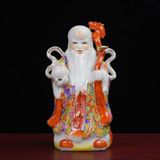  Bộ Tượng Tam Đa Phúc Lộc Thọ Gốm Sứ Men Màu Cao Cấp BKCECN-10293 