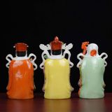  Bộ Tượng Tam Đa Phúc Lộc Thọ Gốm Sứ Men Màu Cao Cấp BKCECN-10293 