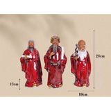  Bộ Tượng Tam Đa Phúc Lộc Thọ Gốm Sứ Men Màu Cao Cấp BKCECN-10295 