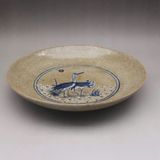  Đĩa Gốm Men Rạn Vẽ Tay Song Hạc Diên Niên BKCECN-10302 