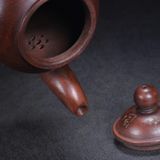  Ấm Tử Sa Dáng Chuông Khắc Họa Tiết Cổ BKCECN-10327 