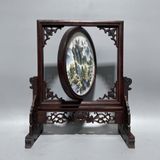  Tranh Sứ Sơn Thủy Khung Gỗ Trắc Cổ Điển BKCECN-10328 