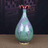  Bình Gốm Men Hỏa Biến Bát Tràng Quai Rồng BKCECN-10335 