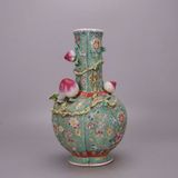  Bình Gốm Sứ Quả Đào Tiên Men Xanh Ngọc BKCECN-10344 