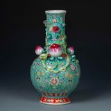  Bình Gốm Sứ Quả Đào Tiên Men Xanh Ngọc 37.5cm BKCECN-10347 