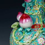  Bình Gốm Sứ Quả Đào Tiên Men Xanh Ngọc 37.5cm BKCECN-10347 