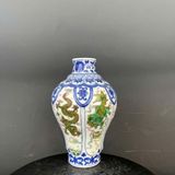  Bình Thưởng Sưu Tầm Men Thanh Long Xanh Rồng Phượng BKCECN-10371 