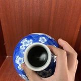  Bình Sưu Tầm Men Xanh Thanh Hoa Bát Tràng Cao 32cm BKCECN-10373 