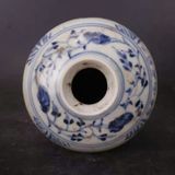  Bình Hoa Mai Sưu Tầm Vẽ Tảo Biển Men Xanh Lam Cao Cấp BKCECN-10377 