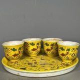  Bộ Tách Trà Xưa Sưu Tầm Men Vàng Cá Chép BKCECN-10388 