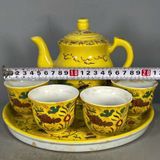  Bộ Tách Trà Xưa Sưu Tầm Men Vàng Cá Chép BKCECN-10388 