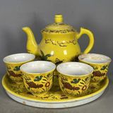  Bộ Tách Trà Xưa Sưu Tầm Men Vàng Cá Chép BKCECN-10388 