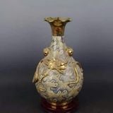  Bình Nguyên Họa Tiết Rồng Đắp Nổi 45cm BKCECN-10396 