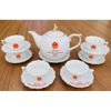  Bộ Ấm Chén Tổng Bí Thư Chủ Tịch Nước Tô Lâm Dáng Ly Lượn Chỉ Vàng BKCECN-10406 