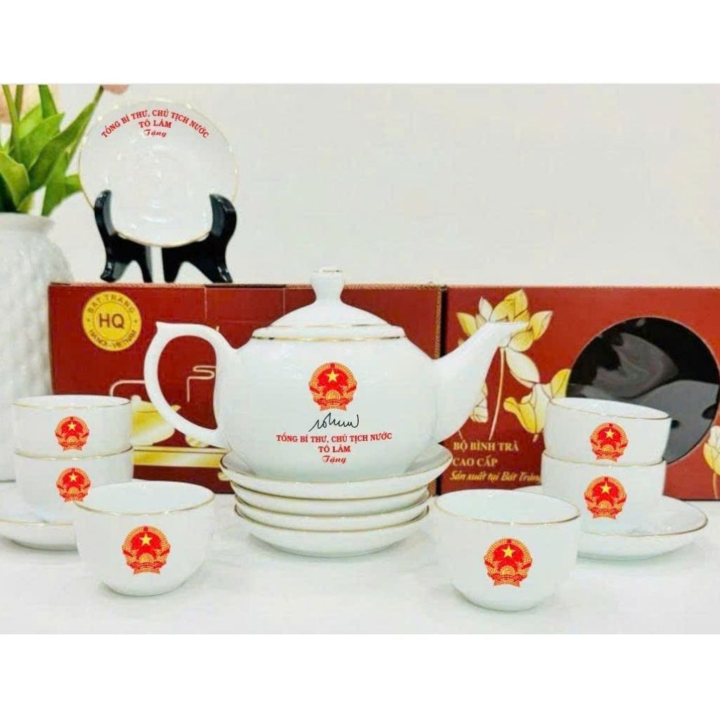  Bộ Ấm Chén Phú Quý In Tổng Bí Thư Chủ Tịch Nước Tô Lâm BKCECN-10408 