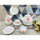  Bộ Ấm Chén Màu Trắng In Tổng Bí Thư Chủ Tịch Nước Tô Lâm BKCECN-10414 