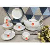  Bộ Ấm Chén Màu Trắng In Tổng Bí Thư Chủ Tịch Nước Tô Lâm BKCECN-10414 