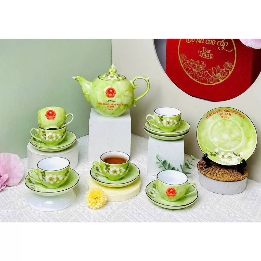  Bộ Ấm Chén Tổng Bí Thư Tô Lâm Men Đá BKCECN-10419 