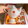  Bộ Ấm Chén In Tên Thủ Tướng Lê Minh Hưng Men Trắng BKCECN-10420 