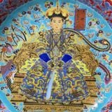  Đĩa Thưởng Gốm Sứ Họa Tiết Cung Đình Cổ BKCECN-10438 