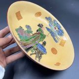  Đĩa Thưởng Gốm Sứ Vẽ Hoa Mẫu Đơn Cổ Điển BKCECN-10440 