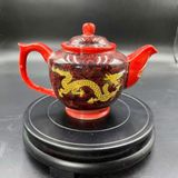  Ấm Trà Gốm Sứ Họa Tiết Rồng Vàng Sưu Tầm BKCECN-10447 