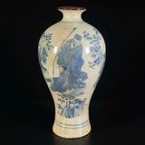  Bình Gốm Men Rạn Tích Thanh Trúc Đàm Thi Họa Sưu Tầm BKCECN-10503 