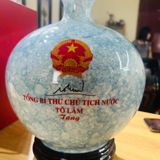  Bình gốm Tổng Bí Thư Chủ Tịch Nước Tô Lâm in quốc huy BKCECN-10512 