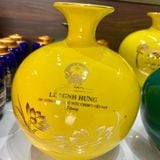  Bình Gốm Quà Tặng Bát Tràng In Chữ Thủ Tướng Lê Minh Hưng BKCECN-10537 