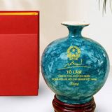  Bình Hút Lộc Gốm Sứ Tổng Bí Thư Tô Lâm Men Vân Đá BKCECN-10541 