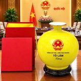 Bình Hút Tài Lộc Men Vàng In Chữ Chủ Tịch Nước Tô Lâm BKCECN-10546 