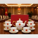  Bộ Ấm Chén Lê Minh Hưng Dáng Hoàng Gia In Logo BKCECN-10547 