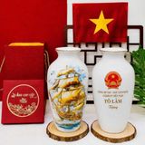 Bình Gốm In Logo Và Chữ Tổng Bí Thư - Chủ Tịch Nước Tô Lâm BKCECN-10556 