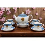  Bộ Ấm Chén Sứ Trắng In Tên Tổng Bí Thư, Chủ Tịch Nước Tô Lâm BKCECN-10566 