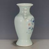  Bình Gốm Sứ Men Ngọc Vẽ Lam Họa Tiết Tôm Hai Tai Sưu Tầm BKCECN-10567 
