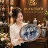 Chậu Gốm Bát Tràng Vẽ Lam Họa Tiết Rồng Bọc Đồng BKCECN-10574