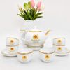 Bộ Ấm Chén Gốm Sứ Bát Tràng In Logo Bộ Công An BKCECN-10578