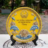 Bộ Đĩa Sứ Trưng Bày Thủ tướng Chính phủ Lê Minh Hưng BKCECN-10580 